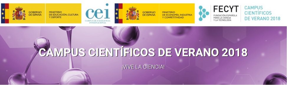 Campus Científico Verano 2018 en Madrid   (1 al 28 de Julio)