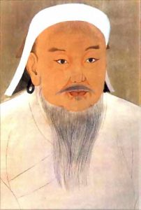 Retrato de Chinggis Khan (Genghis Khan). Yuan Dynasty. Dominio Público