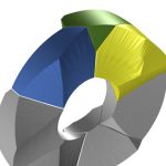 Figura geométrica descubierta por los expertos de la universidad de Sevilla al analizar tejidos epiteliales: los escutoides. / US