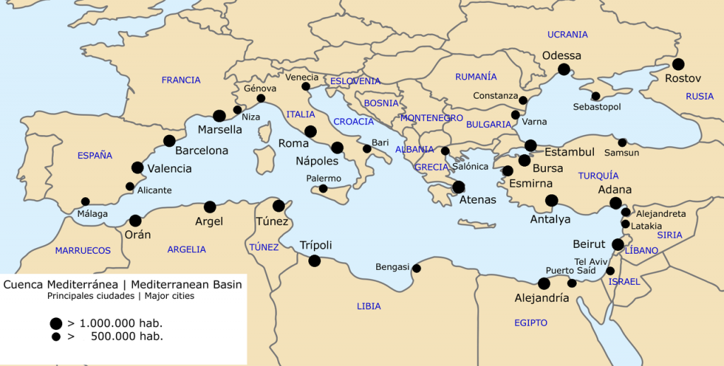 Muchas de las grandes ciudades europeas se localizan en lo que se conoce como arco Mediterráneo. Una subida en el nivel del mar supondría un escenario difícil de manejar para sus habitantes.