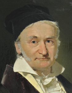 Retrato del matemático Carl Friedrich Gauss de mayor.