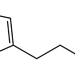 Estructura química de la histamina.