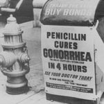 Anuncio de 1944 sobre la efectividad de la penicilina.